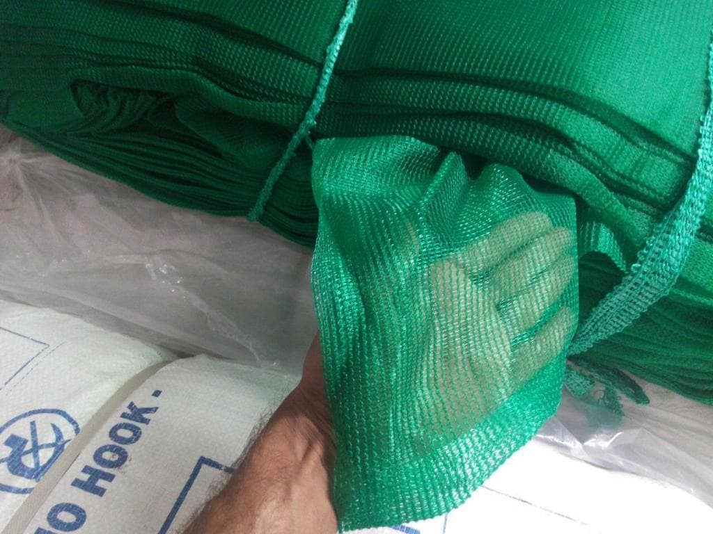Close-up of durable nylon safety netting mesh